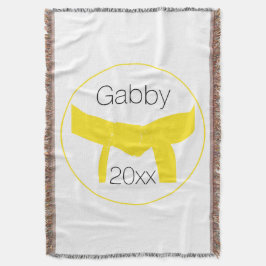 Manta Cinturão Amarelo de Artes Marciais