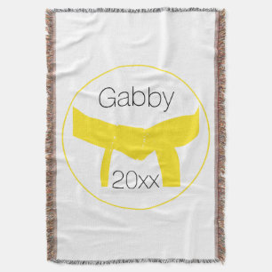 Manta Cinturão Amarelo de Artes Marciais