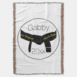 Manta Cinturão Preto de Primeiro Grau Artes Marciais