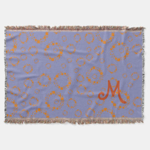 Manta círculo azul cinzento quadrado padrão quadrado pad