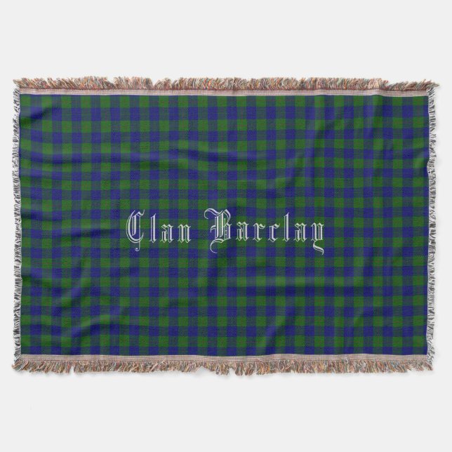 Manta Clan Barclay Tartan Throw Blanket (Frente)