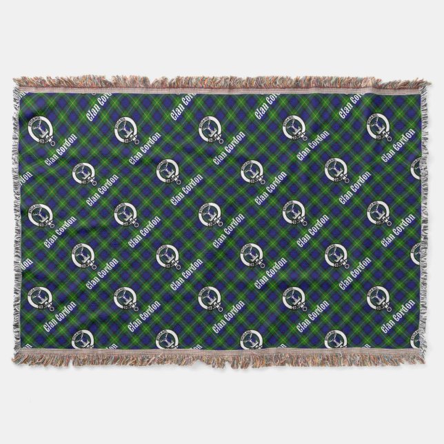Manta Clan Gordon Tartan Crest (Frente)