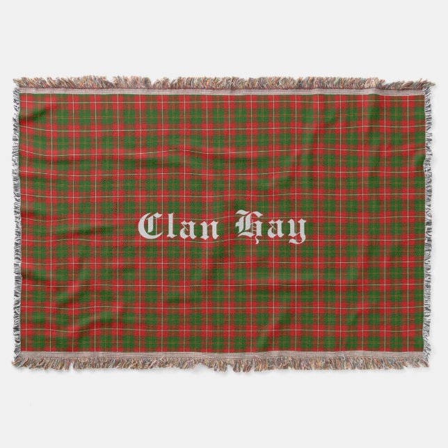 Manta Clan Hay Tartan Throw Blanket (Frente)