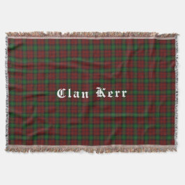 Manta Clan Kerr Tartan Throw Blanket