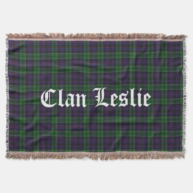 Manta Clan Leslie Tartan Throw (Frente)