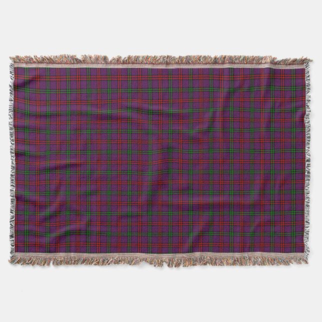 Manta Clan Montgomery Tartan Purple Xadrez (Frente)