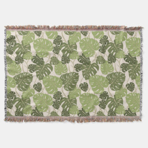 Manta Cliff Hanger Havaiana Monstera Leaf Blanket