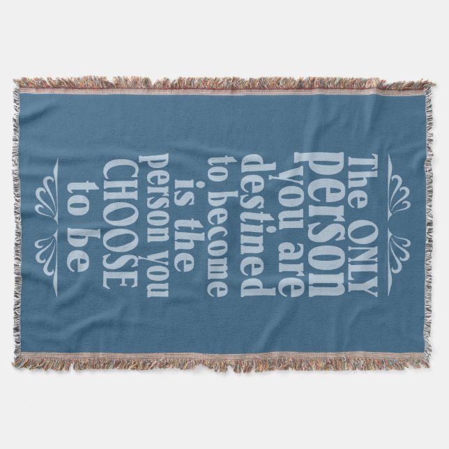 Manta Cobertura de lançamento de CHOICE motivadora (Frente)