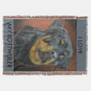 Manta Cobertura do lance de Rottweiler