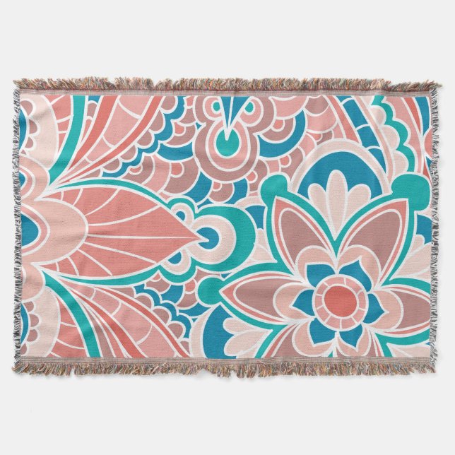 Manta Cobertura do lance do Bohemian, da cerceta e do (Frente)