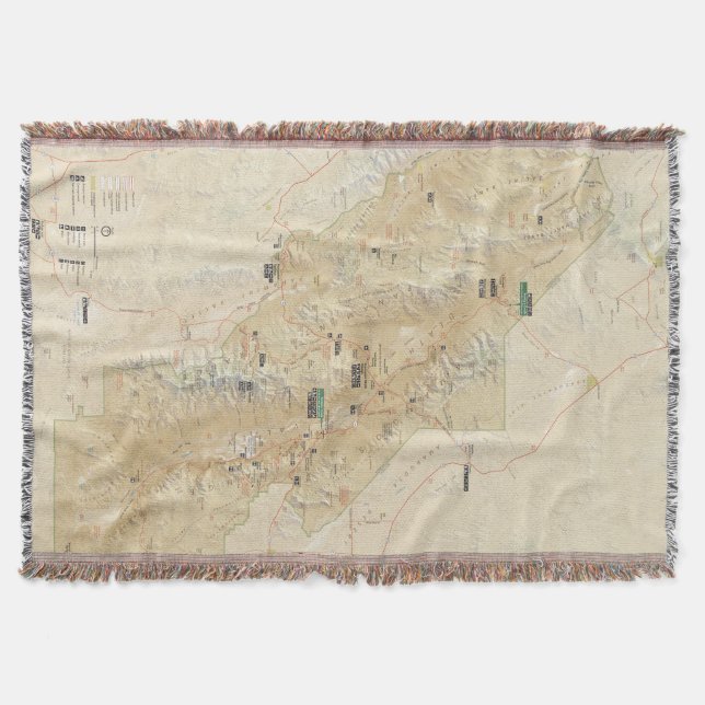 Manta Cobertura do lance do parque nacional de Vale da (Frente)