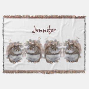 Manta Cobertura doce do lance dos esquilos