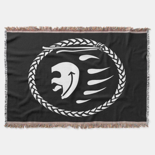 Manta Cobertura Nativa de Garra do Urso Tribal (Frente)