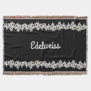 Manta Cobertura preto e branco do lance de Edelweiss