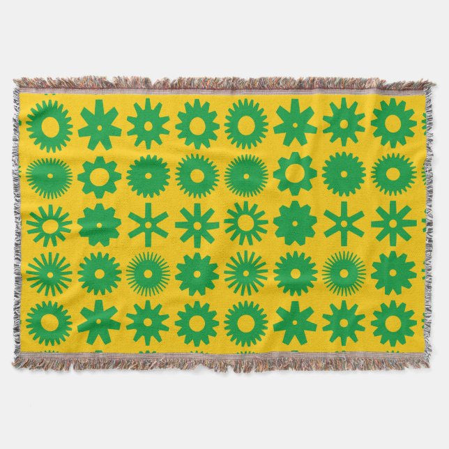 Manta Cogs - Grass Green on Amber (Frente)