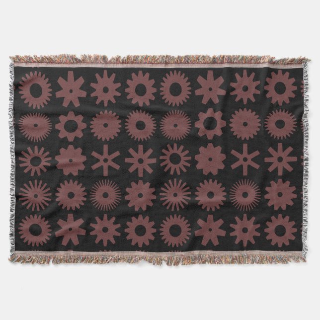 Manta Cogs - Marrom em preto (Frente)