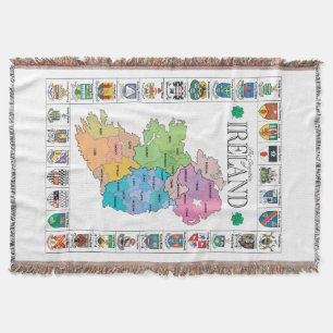 Manta Condados da lanceta do lance de Ireland