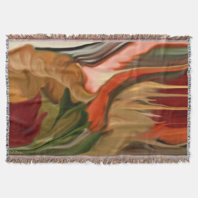 Manta Cornucopia Abstrato Art (Frente)