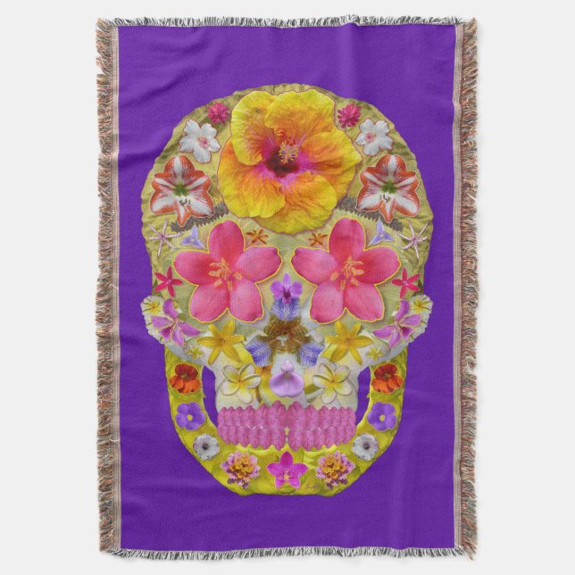 Manta Crânio da Flor 4 - Tropical (Frente Vertical)