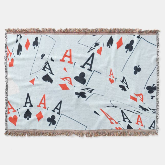 Manta "Deck of Destination: Layered Aces in a Poker Shuf (Frente)