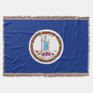 Manta Design Decor de Sinalizador do Estado da Virgínia