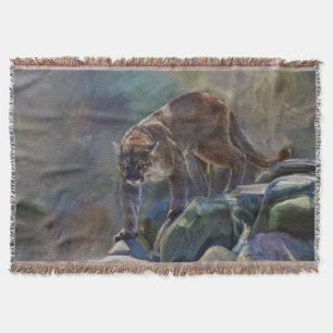 Manta Design Prowling da arte dos animais selvagens do
