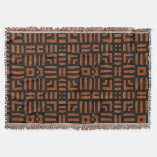 Manta Design tribal geométrico africano morno