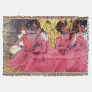 Manta Edgar Degas - Bailarinas em Rosa - Amante da Dança