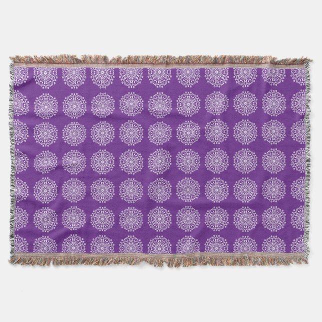 Manta EggPlant Mandala (Frente)