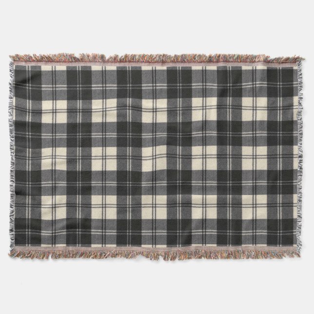 Manta Erskine Black and White M Original Scottish Tartan (Frente)