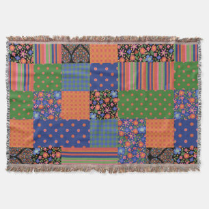 Manta Estilo de Arte do Chic Folk Throw