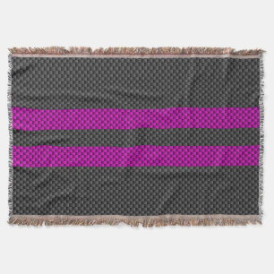 Manta Estilo de Fibra de Carbono de Corrida Rosa Quente