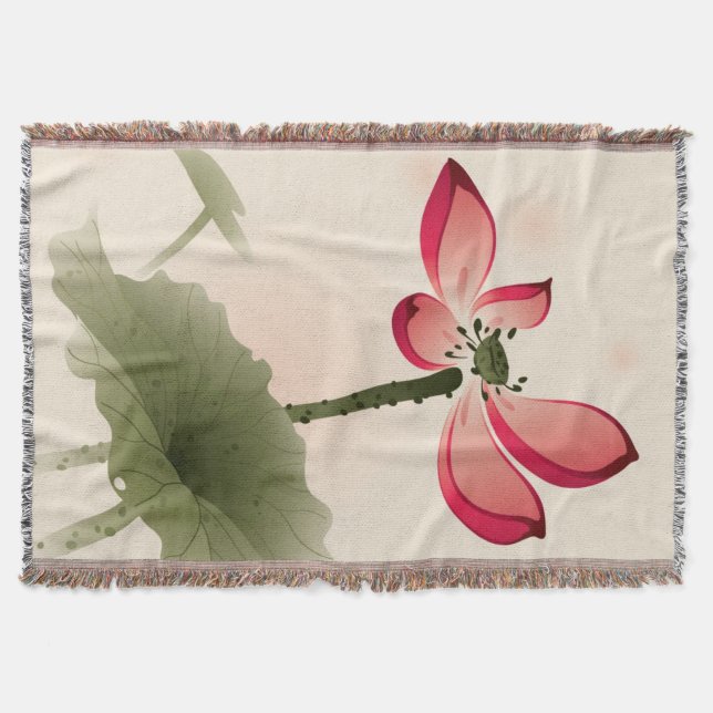 Manta Estilo oriental Lotus (Frente)