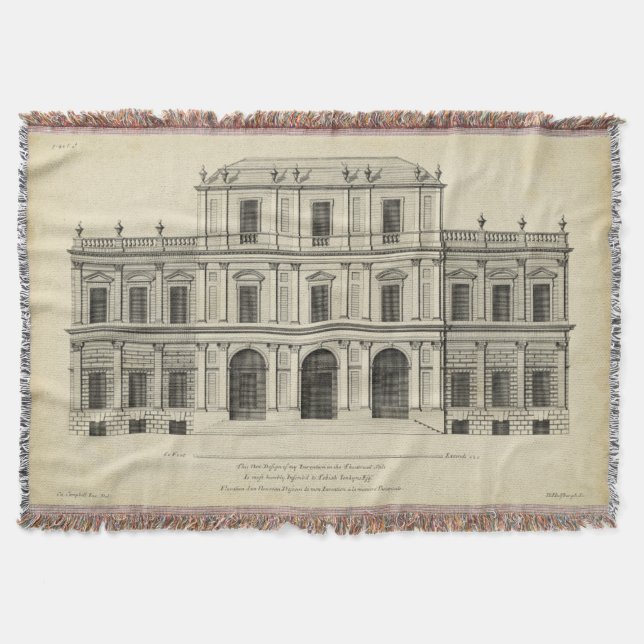 Manta Estilo Teatral Façade por Colen Campbell (Frente)