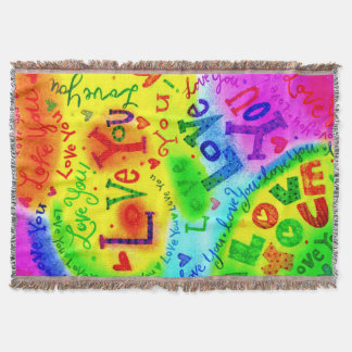 Manta EU TE AMO Pintando