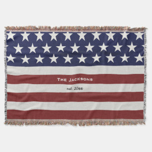 Manta EUA bandeira americana costume patriótico do 4 de