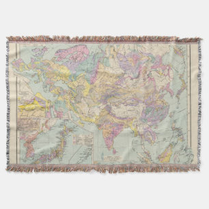Manta Europa de Asien u - mapa do atlas de Ásia e de