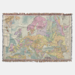 Manta Europa - mapa geológico de Europa