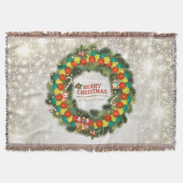 Manta Feliz Natal Pickleball 1 (Frente)