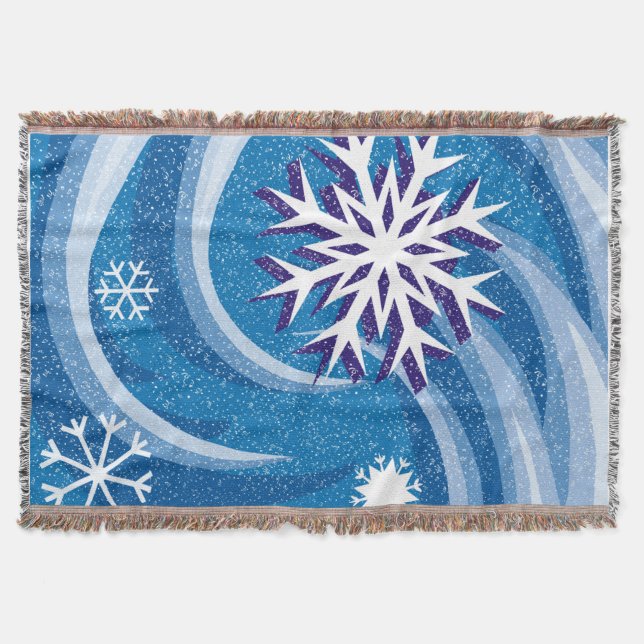 Manta Flocos de Neve ao Vento - (Frente)
