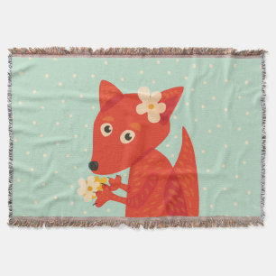 Manta Flores e Fox bonito