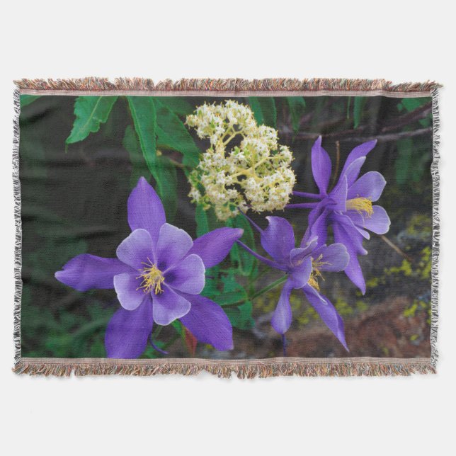 Manta Flores Silvestres Mutantes Columbine (Frente)