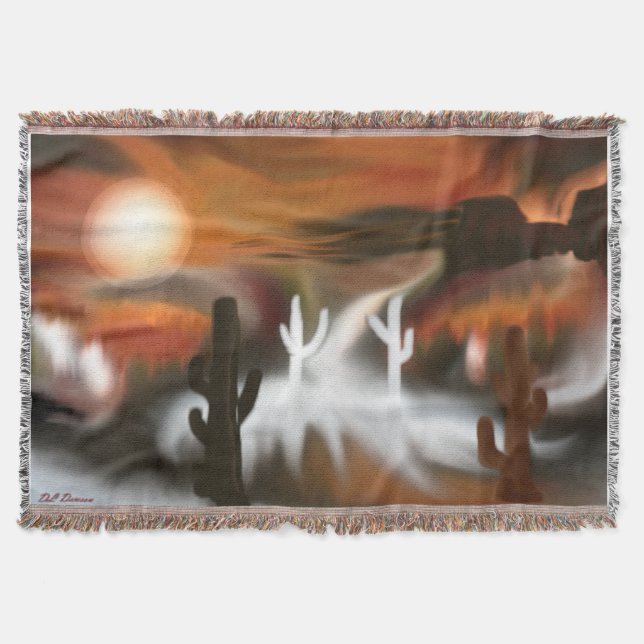 Manta Fogo Sudoeste e Arte Abstrato de Gelo (Frente)