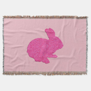 Manta Folheto cor-de-rosa Silhueta de Páscoa