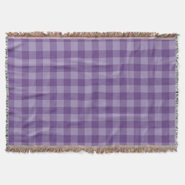 Manta Fundo checkered violeta (Frente)