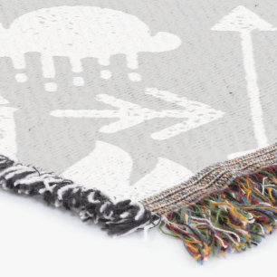 Manta Garotas brancas e Cinzas Bear Deer Lodge Boys