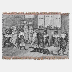 Manta Gatos do barbeiro, Louis Wain
