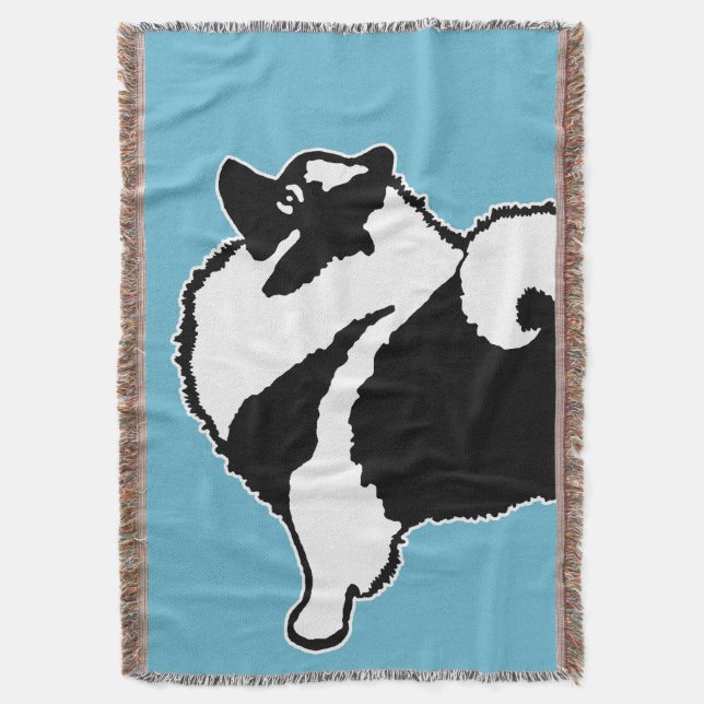 Manta Gráficos Keeshond - Arte de Cachorro Original (Frente Vertical)