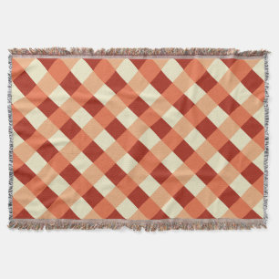 Manta Grandes verificação, oxidação, terracotta e cr