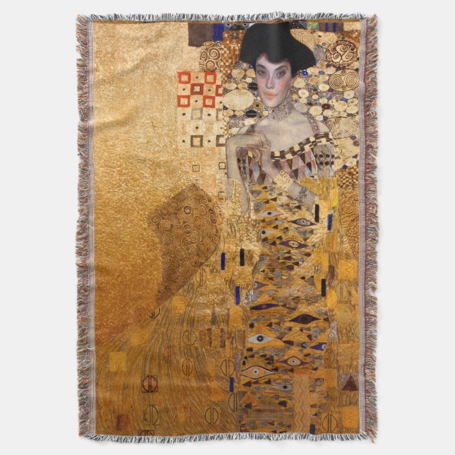 Manta Gustav Klimt retrato de Adel Bloch Bauer 1907 (Frente Vertical)